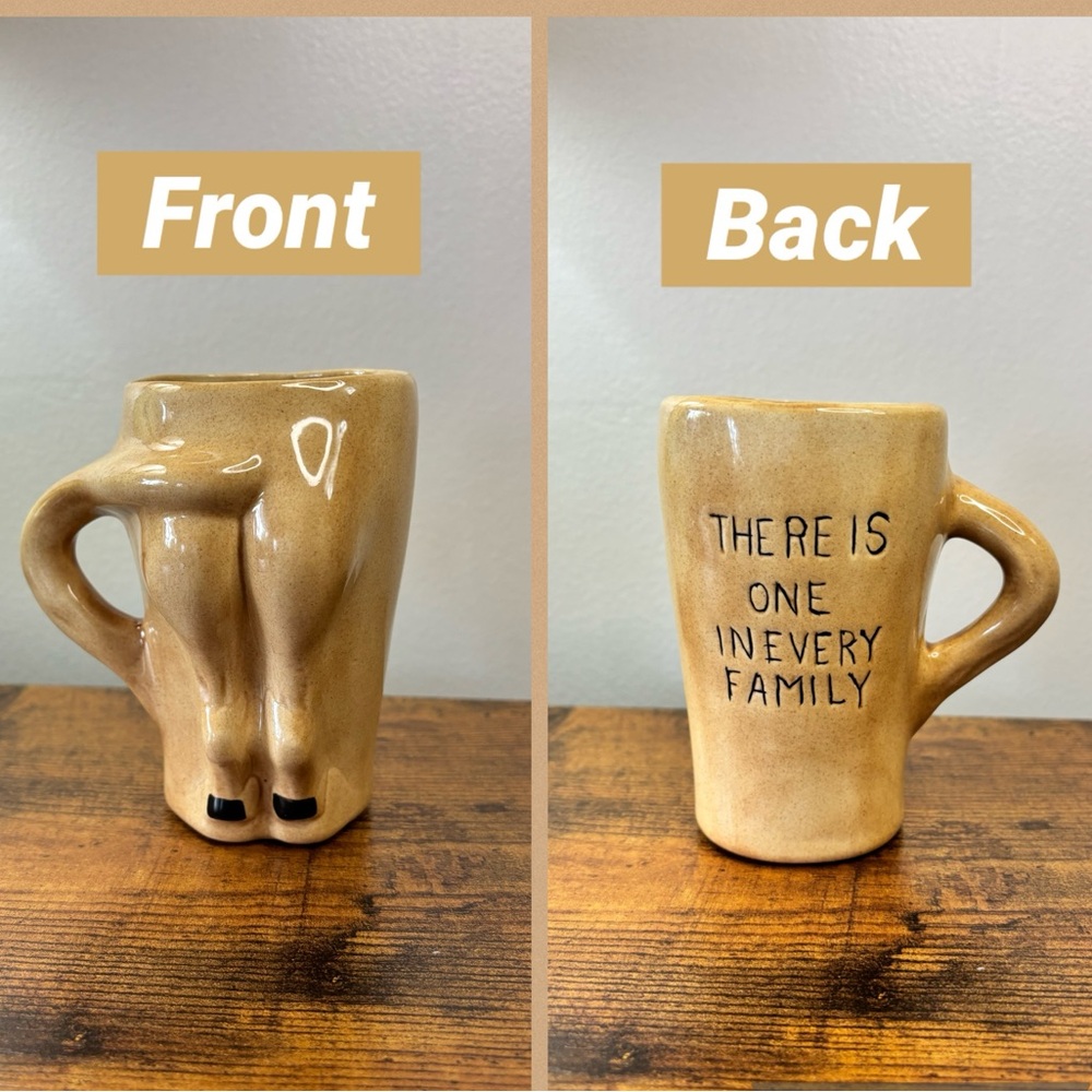 Vintage Donkey Backend There is One In Every Family  Double Sided 3D Novelty Mug